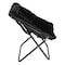 Flash Furniture Archer 28-in Oversized Faux Fur Folding Saucer Chair w/Folding Ottoman, Black Faux Fur/Black Frame FV-FSC-027-FR-BK-BK-GG - alternate 9